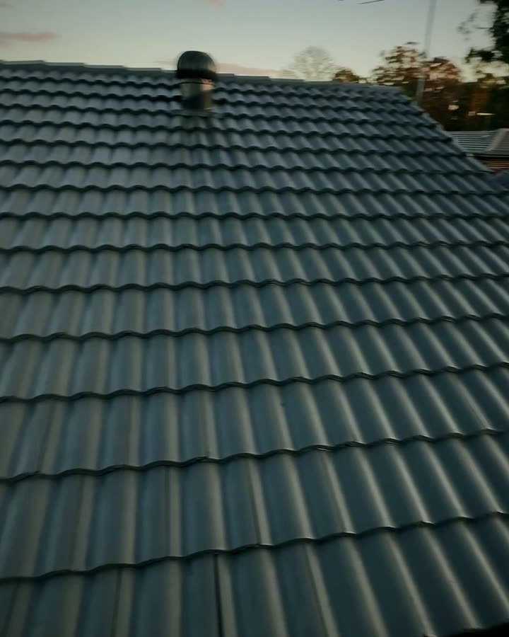 Full roof restoration in Campbelltown after Pristine Pressure Clean