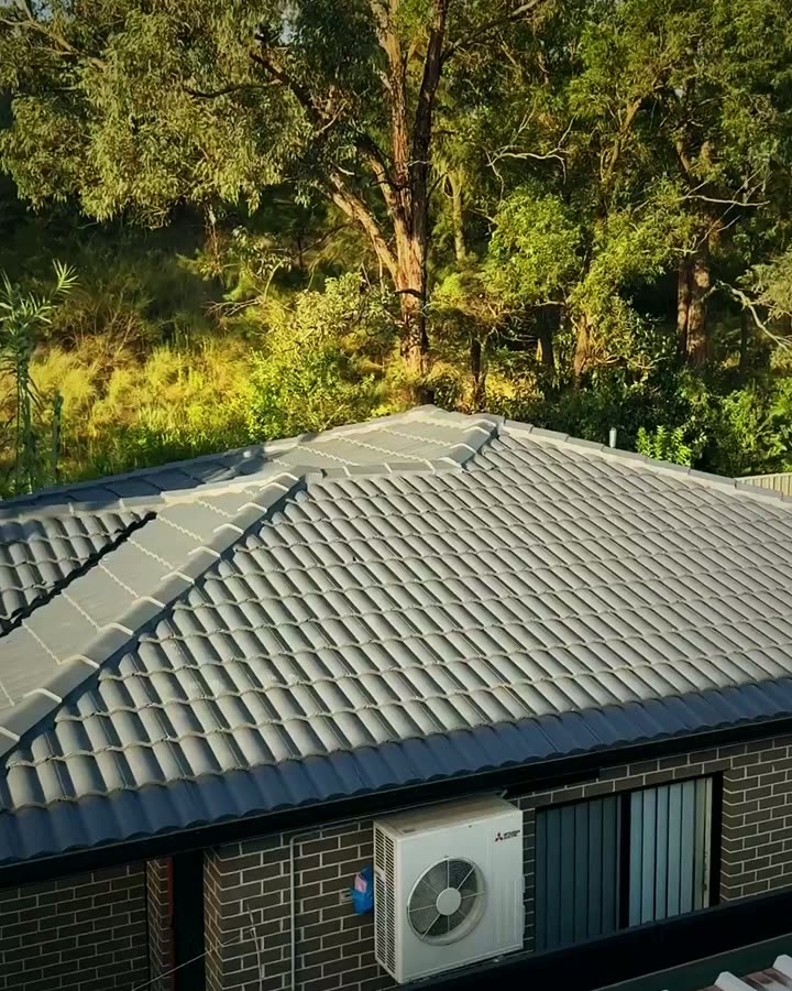 Roof painting · charcoal in Liverpool after Pristine Pressure Clean