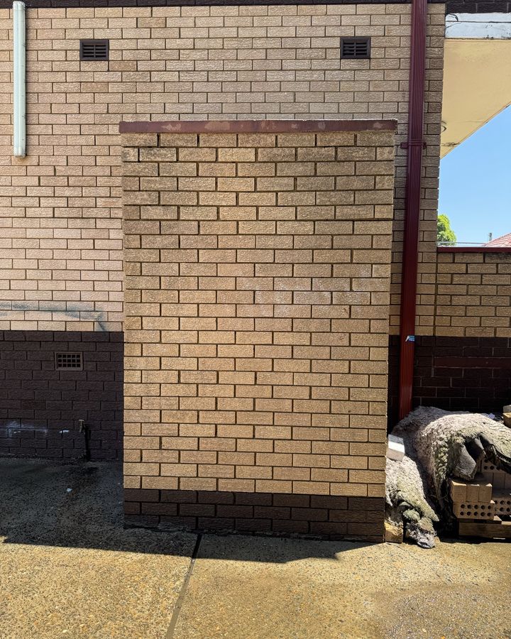 Brick wall clean in Lakemba after Pristine Pressure Clean