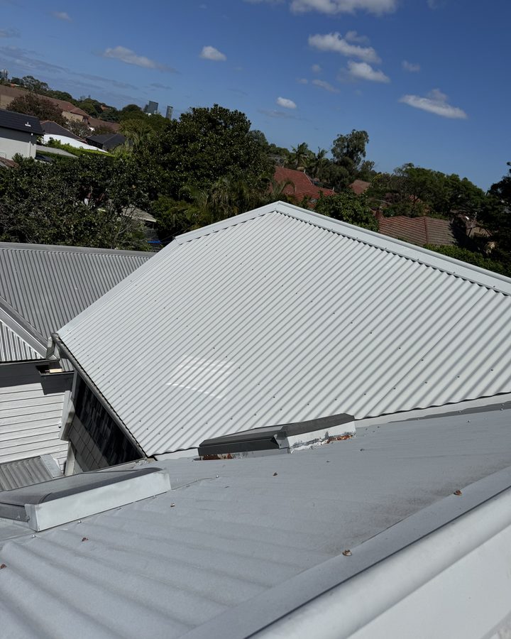 Clean Colorbond roof planes in North Willoughby