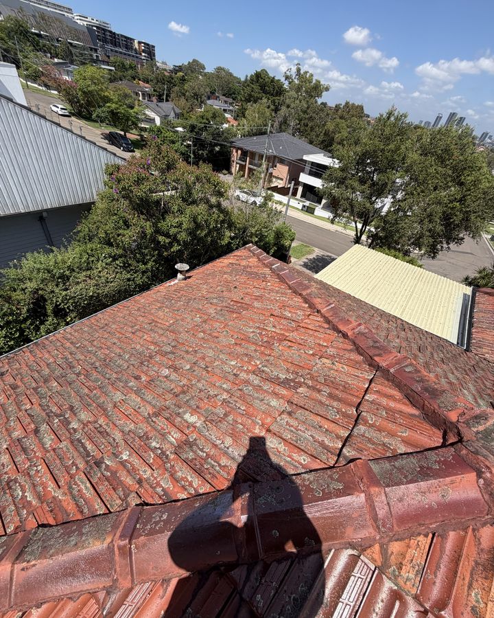Roof wash in Ryde, before